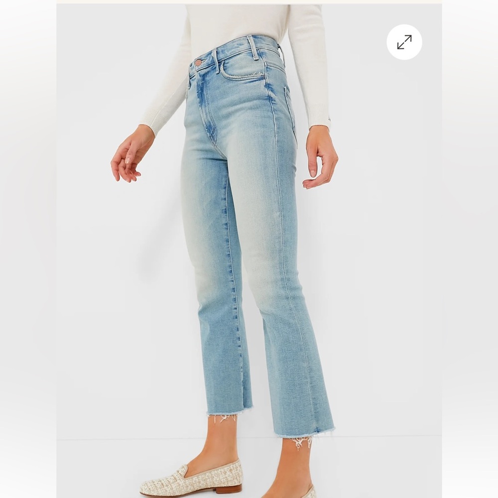 Mother Jeans. The Hustler Ankle Fray